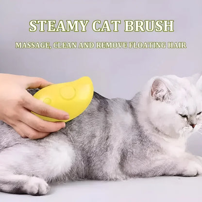 Dog Cat Steamy Brush Steam Brush Electric Sprayer for Massage Pet Grooming Tool Shedding 3 in 1 Electric Sprays Massage Combs